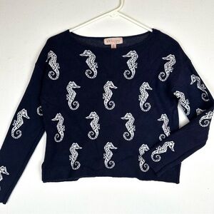 Philosophy Republic Seahorse Sweater Navy